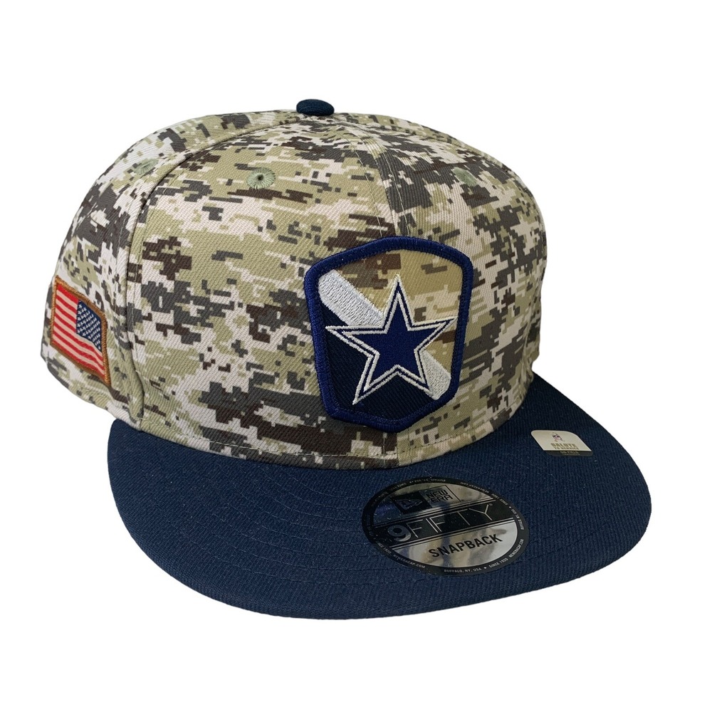Dallas Cowboys New Era 9FIFTY NFL Salute to Service Adjustable Snapback Hat OSFM